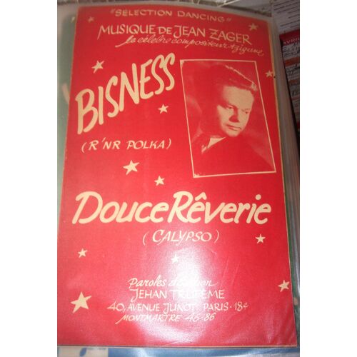 Partition Accordéon "Bisness" Et "Douce Rêverie" Par Jean Zager