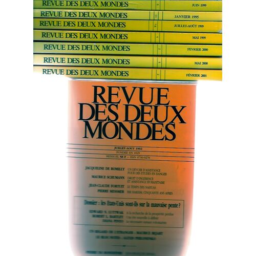 Revue Des Deux Mondes - Lot De 8 Numéros