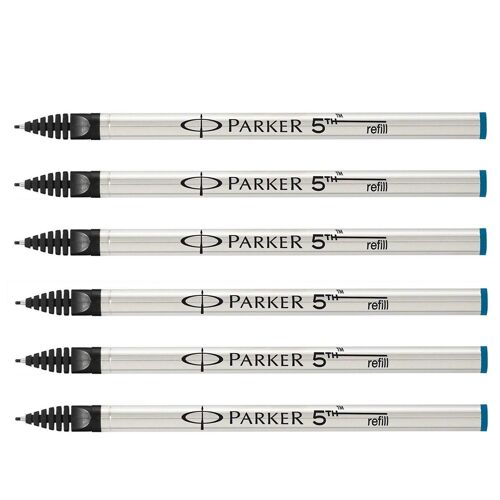 Parker Lot De 6 Mines De Rechange 5th Pointe Fine Bleu