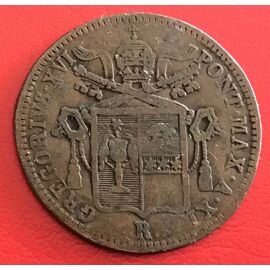 1 Baiocco - Gregoire X V I - 1841 R - Vatican / Etats Pontificaux