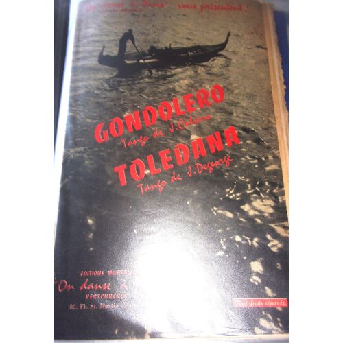 Partition Accordéon "Gondoliero" Et "Tolediana" Verschuren