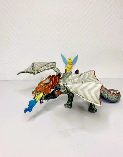 Figurine Dragon Destrier Argent Papo