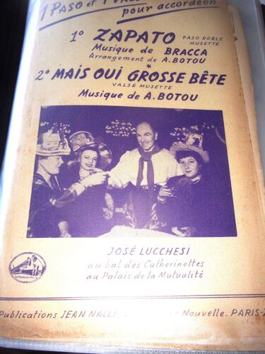 Partition Accordéon "Javanette" Et "Ami Ami" Par Verschuren Et Marceau