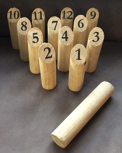 Jeu Du Molkky En Bois