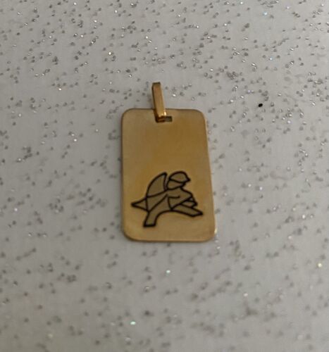 Pendentif Zodiaque Sagiataire Plaqué Or 18 Carats
