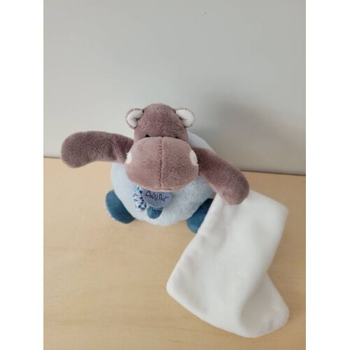 Doudou hippopotame bleu babynat