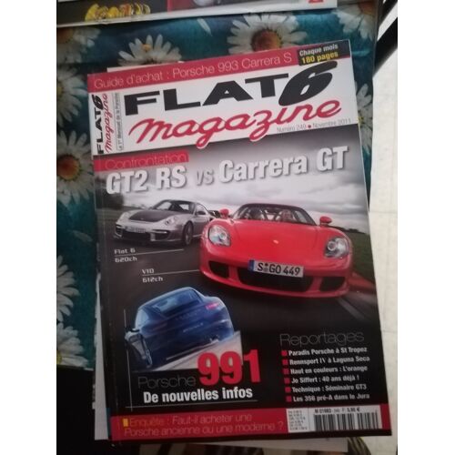 Flat 6 249 De 2011 Carrera Gt,997 Gt2 Rs,993 Carrera S,Boxster S,Siffert,356 Pre A