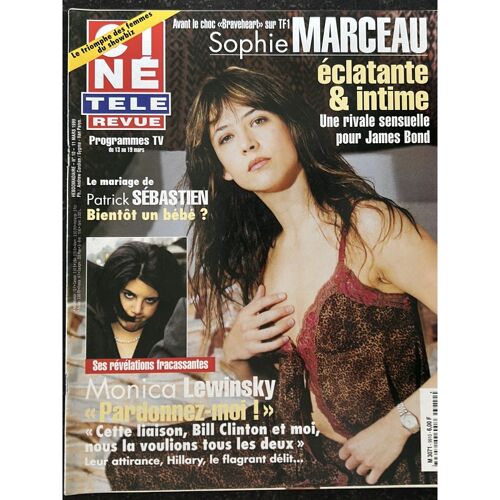 Cine Tele Revue 1999 03 11 N° 10 Sophie Marceau Intime James Bond - Herbert Leonard - Monica Lewinsky