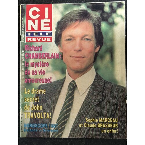Cine Tele Revue 1986 10 30 N° 44 Richard Chamberlin - Poster Samantha Fox - Sophie Marceau - John Travolta