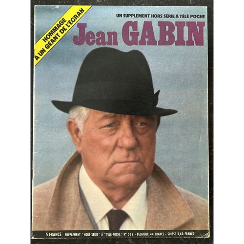 Supplément Télé Poche Hors Série 1976 Hommage Jean Gabin Numéro Spécial 68 Pages