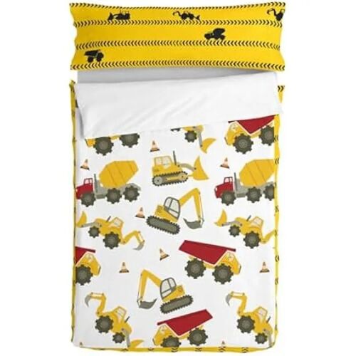 Happyfriday Mr Fox Machinery Housse De Couette Avec Garnissage Multicolore 105 X 200 Cm