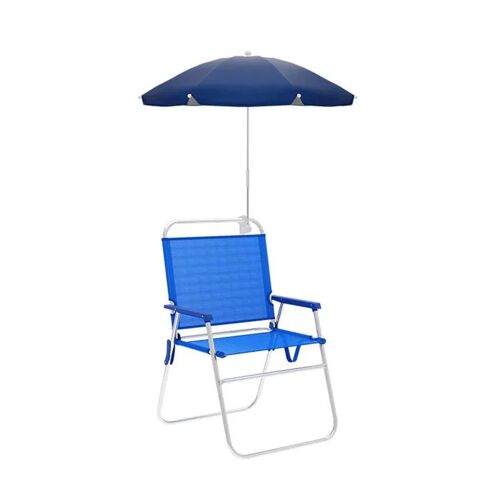 Parasol De Plage - Marbueno - Bleu - Nylon - Acier - Protection Anti-Uv
