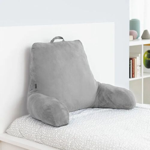 Coussin De Lecture Avec Accoudoirs - Innovagoods - Huglow - Gris - 90x45x20 Cm - Ergonomique