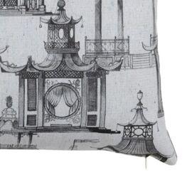 Coussin - Petit Maison - 60 X 60 Cm - 100% Coton - Design Contemporain - Intérieur