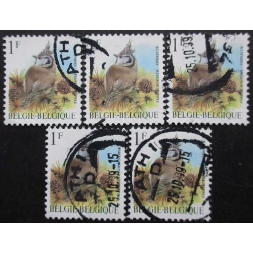 Belgique N°2757 X 5 Oblitéré