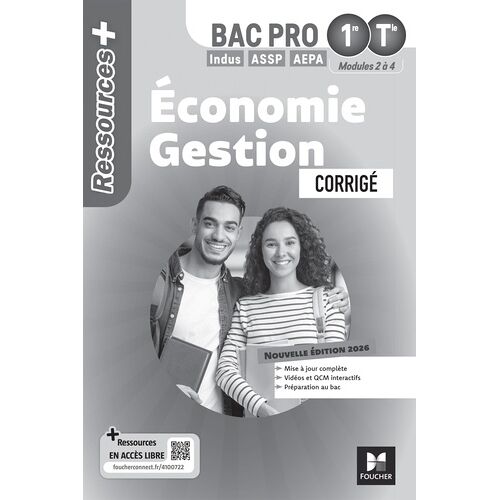 Economie-Gestion 1re Tle Bac Pro Ressources Plus - Corrigé