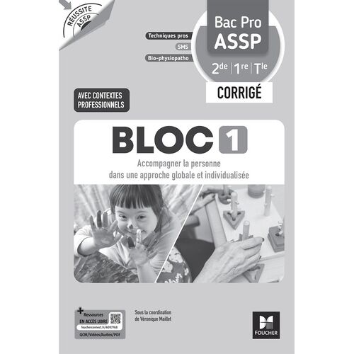 Bloc 1 Accompagner La Personnebac Pro Assp 2de 1re Tle Réussite Assp - Corrigé