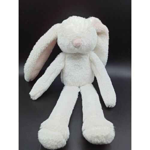 Doudou peluche - Lapin - blanc et rose - longues jambes - primark - env. 36 cm sans les oreilles
