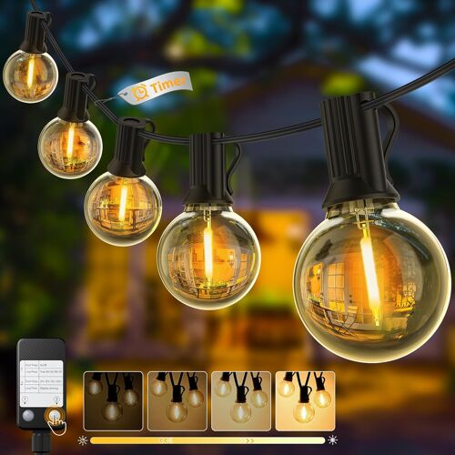 Yuusei - Guirlandes Lumineuses Exterieur Led Avec Variateur - Etanche Ip45 - 45m