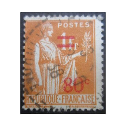 France N°359 Type Paix Surchargé Oblitéré