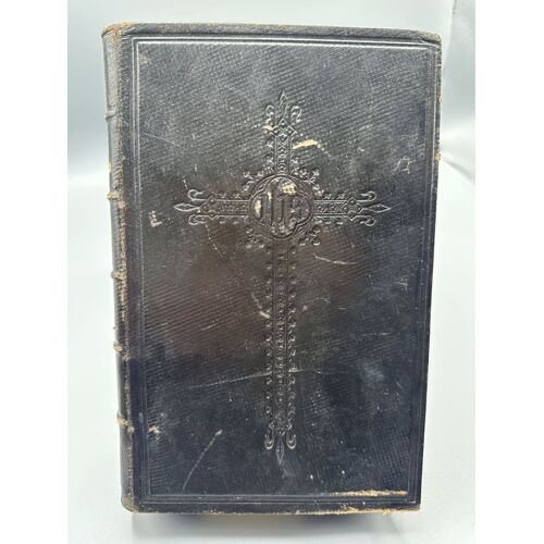 Missale Romanum Missel Romain Latin Ancien Relié Cuir Noir 1910