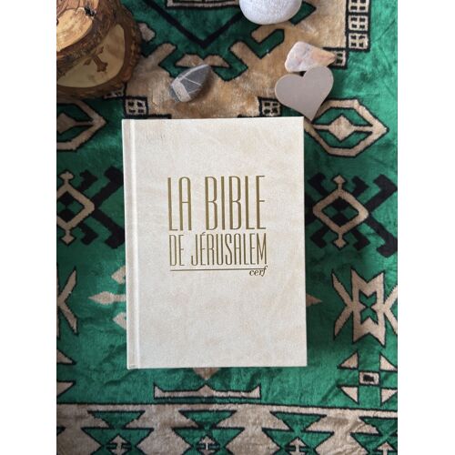 ** La Bible De Jérusalem - Edition Compacte Luxe 2024 - Couverture Blanche & Tranches Dorées *