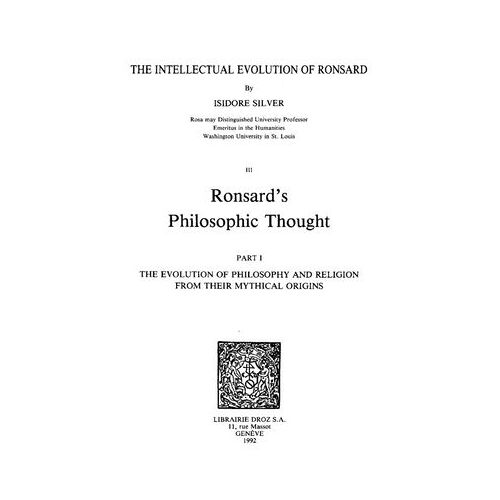 The Intellectual Evolution Of Ronsard