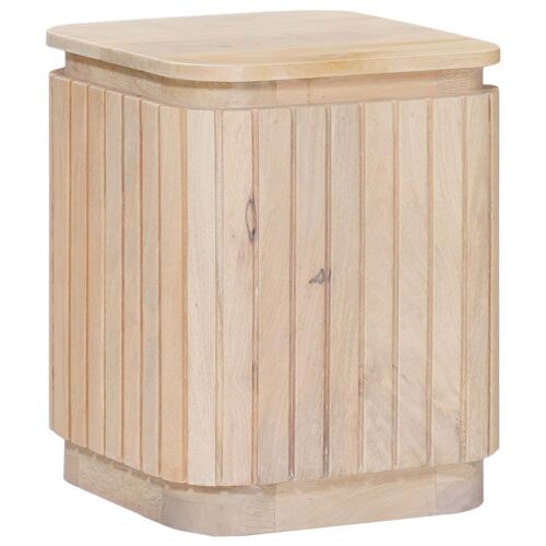vidaXL Ensemble de Tables de Chevet Artisanales 2 pcs Blanc