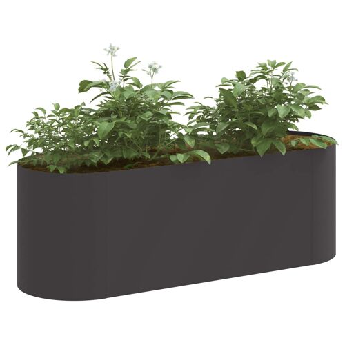 Vidaxl Jardin Surélevé Noir 120 X 40 X 40 Cm Acier