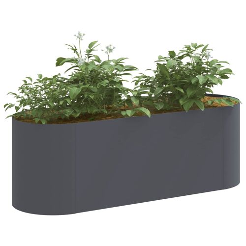 Vidaxl Jardin Surélevé Anthracite 120 X 40 X 40 Cm