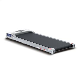 Black Lord Tapis De Course Sous Le Bureau, Tapis De Course Pliable Portable 2 En 1, Tapis De Course Électrique Motorisé 2,2 Cv, Argent