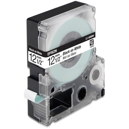 Epson LC-4WBN9 - Noir sur blanc - Rouleau (1,2 cm x 9 m) 1 rouleau(x) étiquettes pour bandes magnétiques - pour LabelWorks LW-1000P, LW-300, LW-300L, LW-400, LW-400L, LW-400VP, LW-600P, LW-700, LW-900P