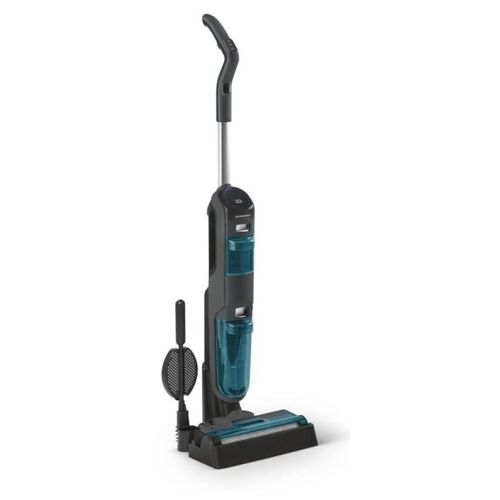 SCHNEIDER CONSUMER SCVCO230EB aspirateur balai et balai électrique Batterie Sec&humide HEPA Sans sac Noir, Bleu 5,2 Ah
