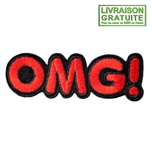 Patch Écusson Omg ! Lettres Mot Expression - Thermocollant