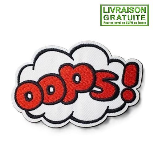 Patch Écusson Oops ! Lettres Mot Expression - Thermocollant