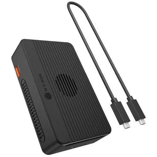 ICY BOX Heart RAID 2818 Avec fil USB4 Noir