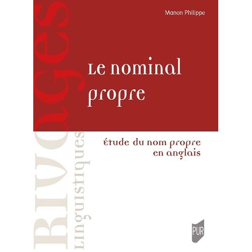 Le Nominal Propre - Etude Du Nom Propre En Anglais