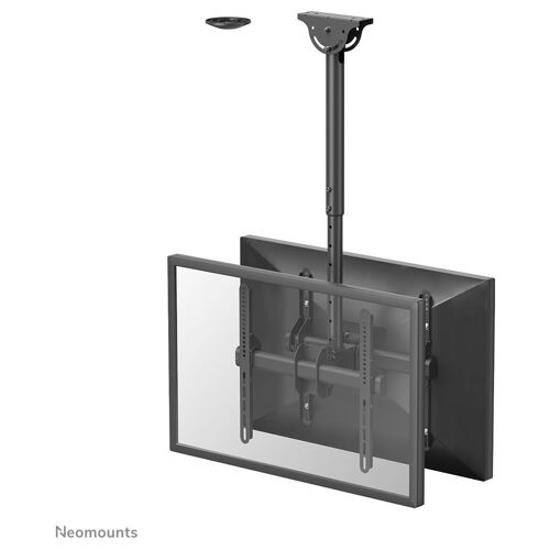 Neomounts NM-C440DBLACK Support de plafond pour double écran 32-60" - h56-91 cm