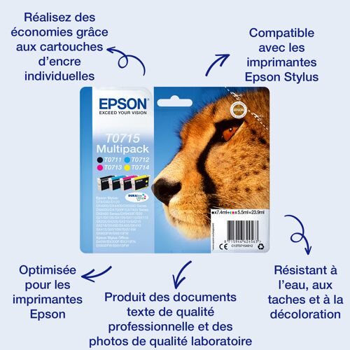 Epson Multipack 4-colours T0715 DURABrite Ultra Ink