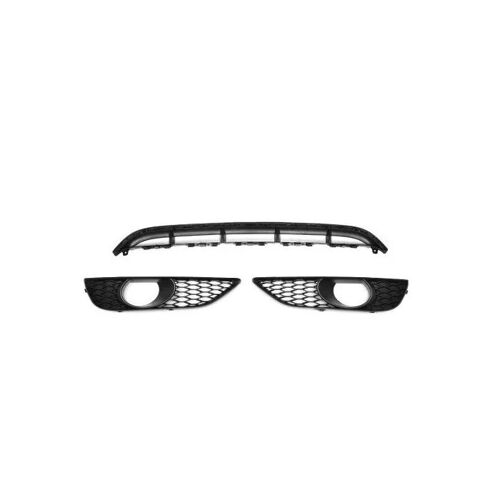 Ensemble 3 Pièces Grilles Pare-Chocs Avant Quarkzman Pour Audi Q7 4l Lift 2010-2015 Noir Pour Antibrouillards Halogènes 4l0807675
