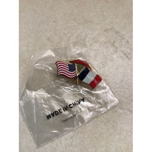Pin’S Drapeaux Américain Et Français