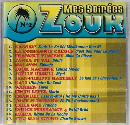 Cd Various Artists "Mes Soirées Zouk N° 2" (2001)