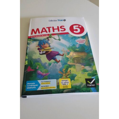 Maths 5e Collection Tam 2026 Hatier V. Joly Mathématiques
