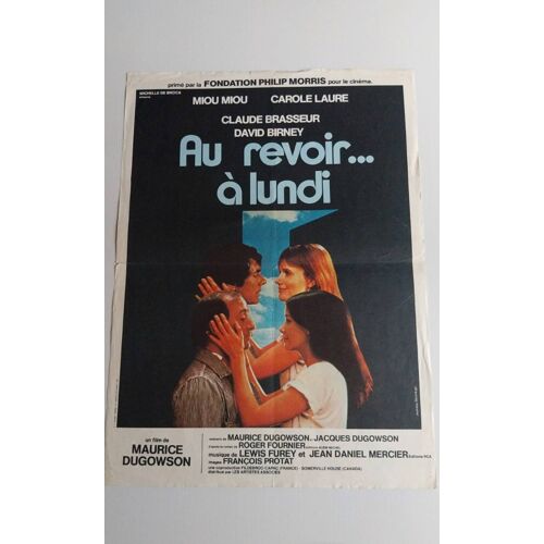 Au Revoir À Lundi Affiche Cinema Originale 40x55