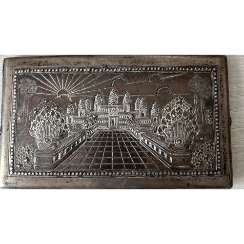 Boîte Fumeur 1900 En Argent.
