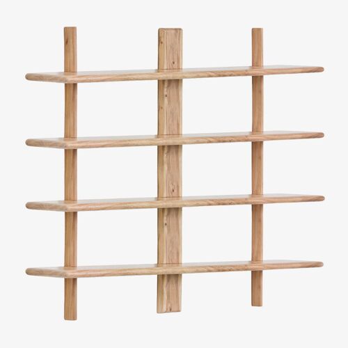 Étagère murale ¿¿120 cm en bois d'acacia Erisu Acacia Rustique Marron