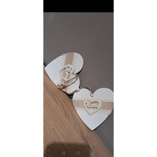 Lot de 2 c?urs decoratif