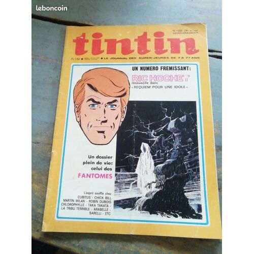 Magazine Tintin Le Journal Des Super-Jeunes De 7 À 77 Ans N. 1225 Avril 1972