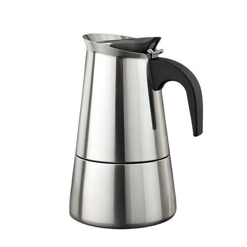 Cafetière Italienne En Inox 12 Tasses Compatible Induction Pour Café Moka Cheffinger Argent