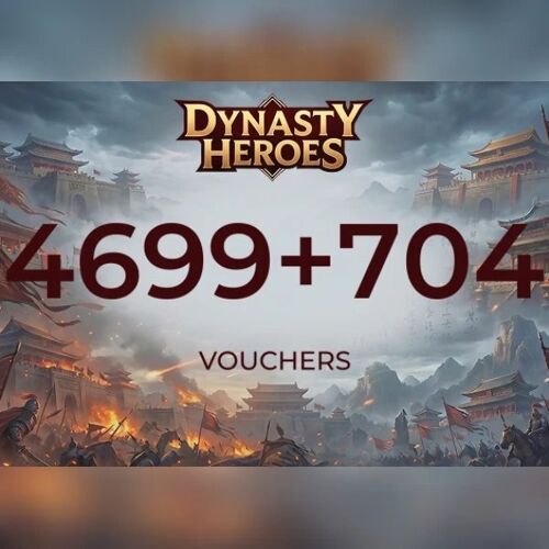 Dynasty Heros - 4699 Voucher + 704 Voucher Direct Top-Up - GLOBAL